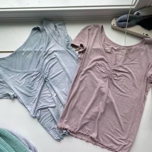 two american eagle shirts sold together